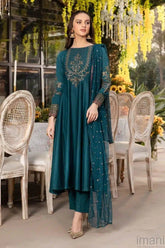 QN775-3PC-WINTER Unstitched rawo silk Embroidered
