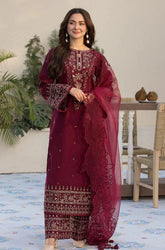 QN1050 - Allys 3PC Lawn Embroidered Suit unstitch