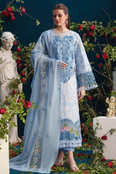 PARISHAY - SUMMER 3PC LAWN EMBROIDERY FRONT WITH CHIFFON EMBROIDERY DUPATTA BW2030