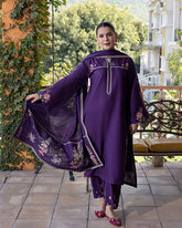 URGE-3PC SUMMER LAWN EMBROIDERED SHIRT AND EMBROIDRED SLEEVES QN2016