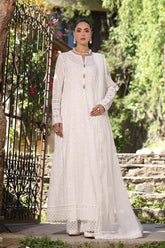 Bareeze Embroidered Summer 3 Piece lawn dress with embroidered chiffon dupatta QN2001