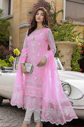 QN107- WINTER AZURE -Embroidered 3PC Unstitched Dress