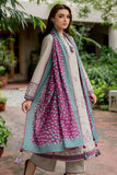 QN818-jazmin Wintr 3PC Dhanak Embroidered suit with Printed Shawll