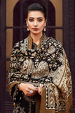 QN877-Maria B WINTER 3PC Dhanak Embroidered suit with Printed Shawll