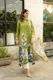 QN829-3PC-WINTER Unstitched shamoz silk fabric in floral print.