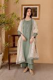 QN1121-winter 3PC DHANAK EMBROIDERED SHIRT WITH DHANAK EMBROIDERED SHAWL