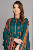 QN527- WINTER kayseria-3PC Unstitched Linen Winter Collection Embroidered Suit