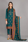 QN527- WINTER kayseria-3PC Unstitched Linen Winter Collection Embroidered Suit