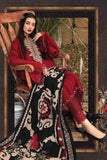 QN412-WINTER 3PC Unstitched Embroidered Suit with Printed Shawll