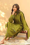 QN564-Winter 3PC Dhanak Embroidered Suit with Dhanak Embroidered Shawll