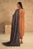 QN631-WINTER 3PC Dhanak Embroidered suit with Printed Shawll