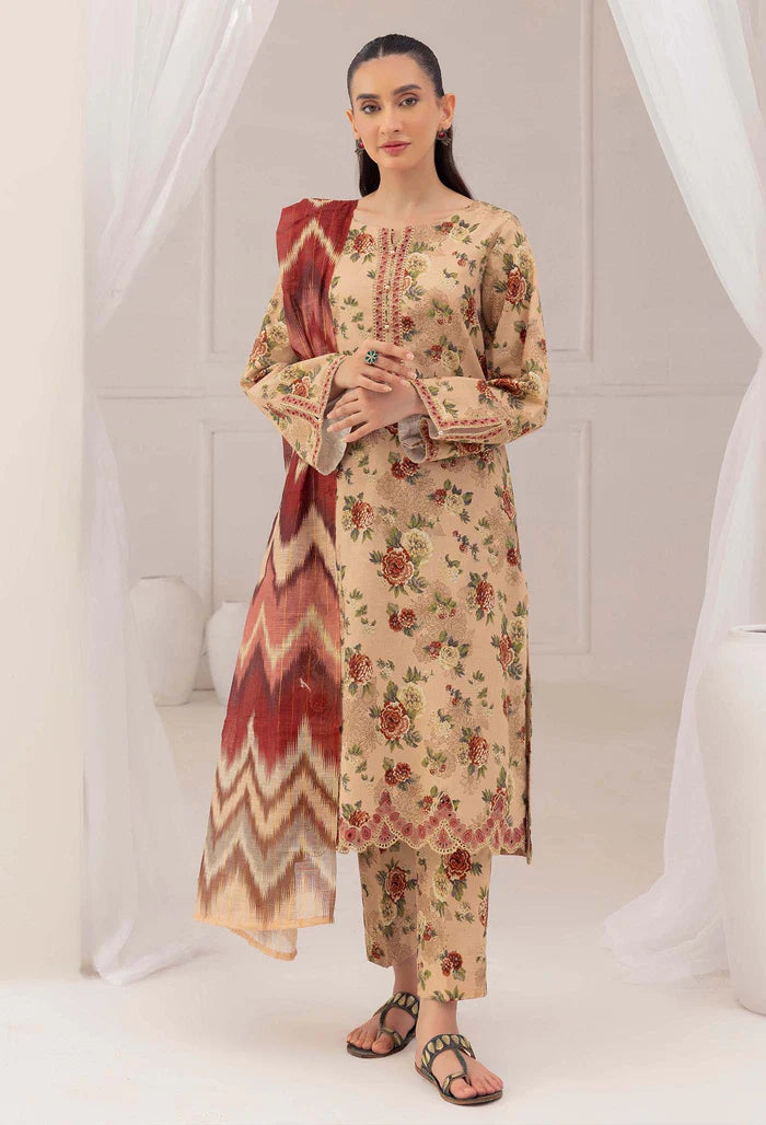 QN831 WINTER 3PC wool karndi Printed - Qirat Noman