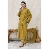 Summer Embroidered Lawn Dress & Organza Dupatta 3PC QN777