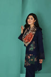 QN585-WINTER Nishat Dhanak Embroidered three piece With Printed Wool Shawl