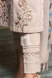 QN589-WINTER 3PC Dhanak Embroidered suit with Printed Shawll