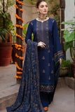 QN609-WINTER 3PC Embroidered Shirt With Heavy Embroidered Dhanak Shawl
