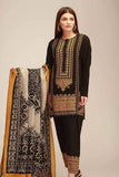 QN424-WINTER UNSTITCHED 3PC Dhanak Embroidered Suit with Printed Wool Shawll
