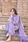 QN1020 - Breeze 3PC Lawn Embroidered Suit UNSTITCH