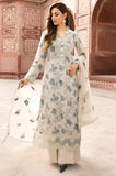 QN729-Bareeze -Embroidered 3pc lawn dress with embroidered chiffon dupatta unstitch