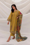QN940-WINTER 3PC Dhanak Embroidered suit with Printed Shawll