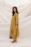 QN940-WINTER 3PC Dhanak Embroidered suit with Printed Shawll