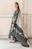 QN950- Baroque Winter 3PC Dhanak Karandi Printed Suit
