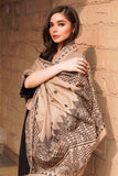 QN557-3PC Dhanak Winter Embroidered suit with Printed Shawll