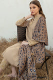 QN958-WINTER 3PC Dhanak Embroidered suit with Printed Shawll