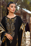QN827-maria b Winter 3PC Dhanak Embroidered suit with Printed Shawll