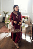 Winter Azure 3pc unstitched Dhanak Emb with Emb Shawl QN2503
