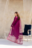 QN763 SUMMER 3PC Lawn Embroidered Shirt With Organza Embroidered Dupatta