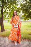 QN1231 Winter 3PC Unstitched Karandi Digital Print Dress