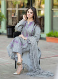 QN1047 - Mushq - 3PC Lawn ChickenKari Embroidered Suit UNSTITCH