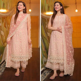 QN979 - Faiza Saqlain - 3PC Embroidered Lawn Suit UNSTITCH