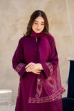 QN763 SUMMER 3PC Lawn Embroidered Shirt With Organza Embroidered Dupatta