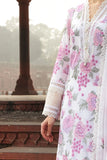 QN019 -Bareeze -Embroided 3pc lawn dress with embroidered chiffon dupatta