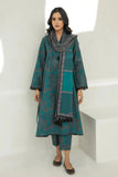 QN1221- Winter 3PC Unstitched karndi wool Digital Printed Suit