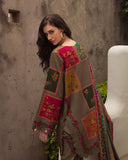 QN1223- Charizma - Winter 3PC Karandi Digital Print Dress