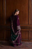 QN1236 Winter BATIK-3PC DHANAK EMBROIDERED SHIRT WITH DHANAK EMBROIDERED SHAWL AND TROUSER-BIC- Regular price 5999