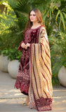 QN1240 Winter 3PC Unstitched Embroidered Velvet Dress