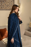 SAPPHIRE-3PC DHANAK EMBROIDERED SHIRT WITH DHANAK EMBROIDERED SHAWL QN2504