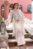 Bareeze Embroidered 3 Piece lawn dress with embroidered chiffon dupatta QN2006