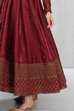 QN099-Maria B Winter, Unstitched 3PC shamoz Silk Frock Style Embroidered Suit