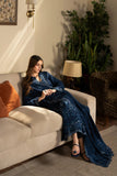 SAPPHIRE-3PC DHANAK EMBROIDERED SHIRT WITH DHANAK EMBROIDERED SHAWL QN2504