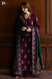 QN1236 Winter BATIK-3PC DHANAK EMBROIDERED SHIRT WITH DHANAK EMBROIDERED SHAWL AND TROUSER-BIC- Regular price 5999