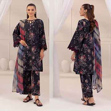 QN830 WINTER 3PC wool karndi Printed - Qirat Noman